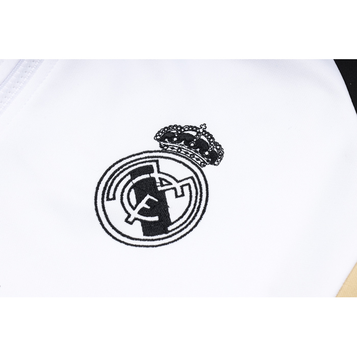 Chandal de Sudadera del Real Madrid Nino 2023-2024 Blanco - Haga un click en la imagen para cerrar